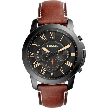Fossil Grant de hombre correa de piel – FS5241