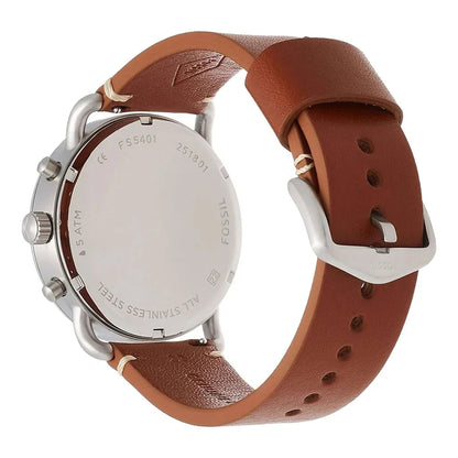 Fossil The Commuter Análogo de Cuero para Hombre – FS5401
