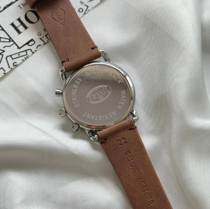 Fossil The Commuter de caballero correa de piel – FS5402