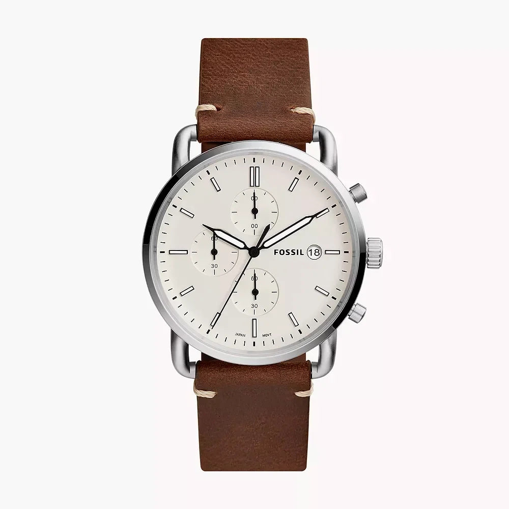 Fossil The Commuter de caballero correa de piel – FS5402