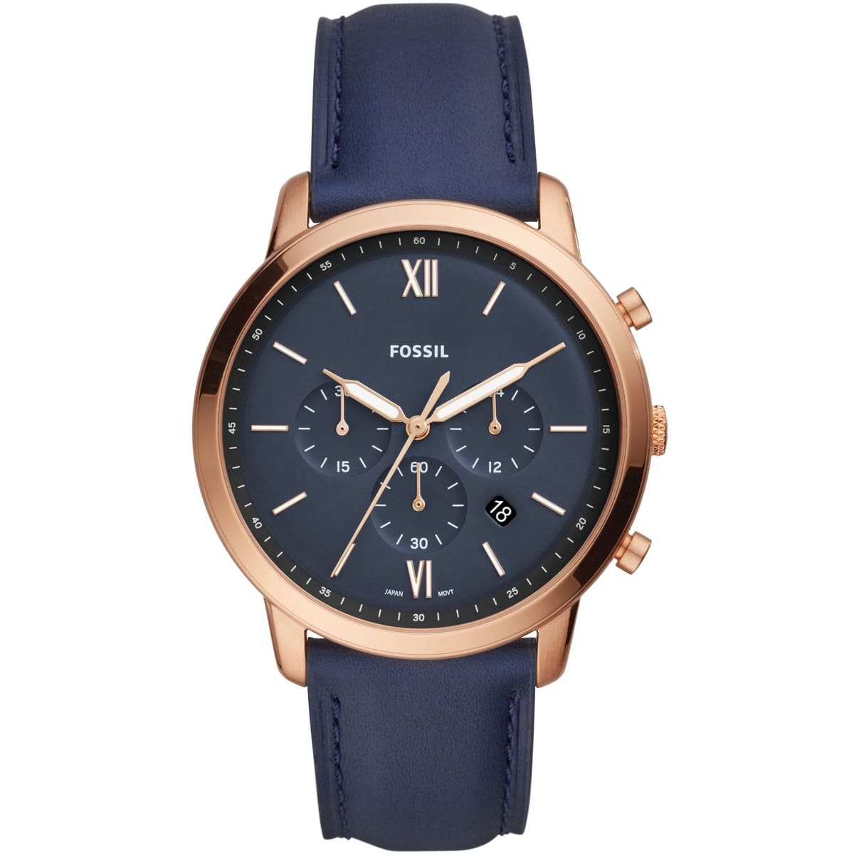 Fossil Neutra de hombre banda de piel 44mm – FS5454