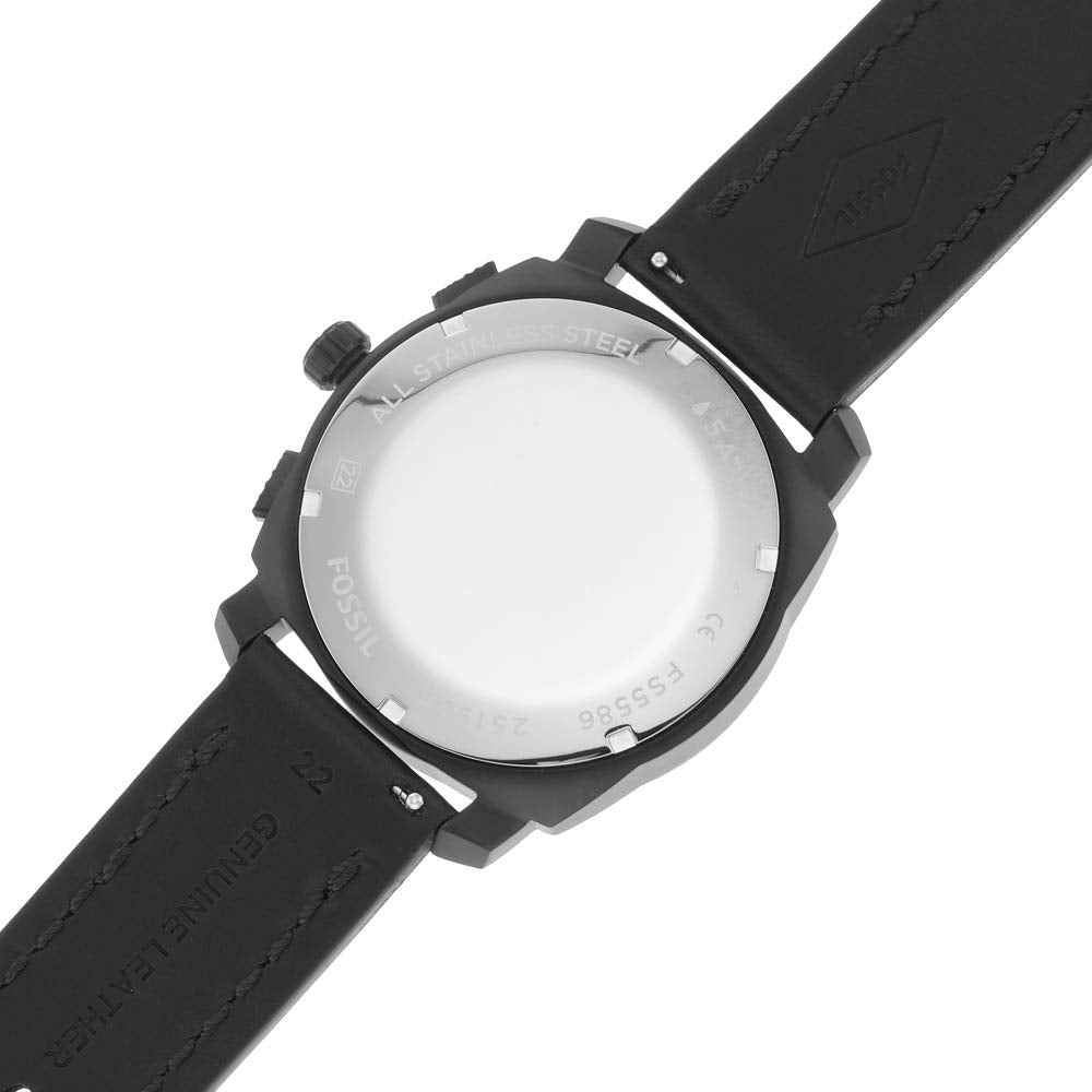 Fossil Machine de hombre pulsera de cuero 42 mm