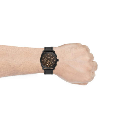 Fossil Machine de hombre pulsera de cuero 42 mm