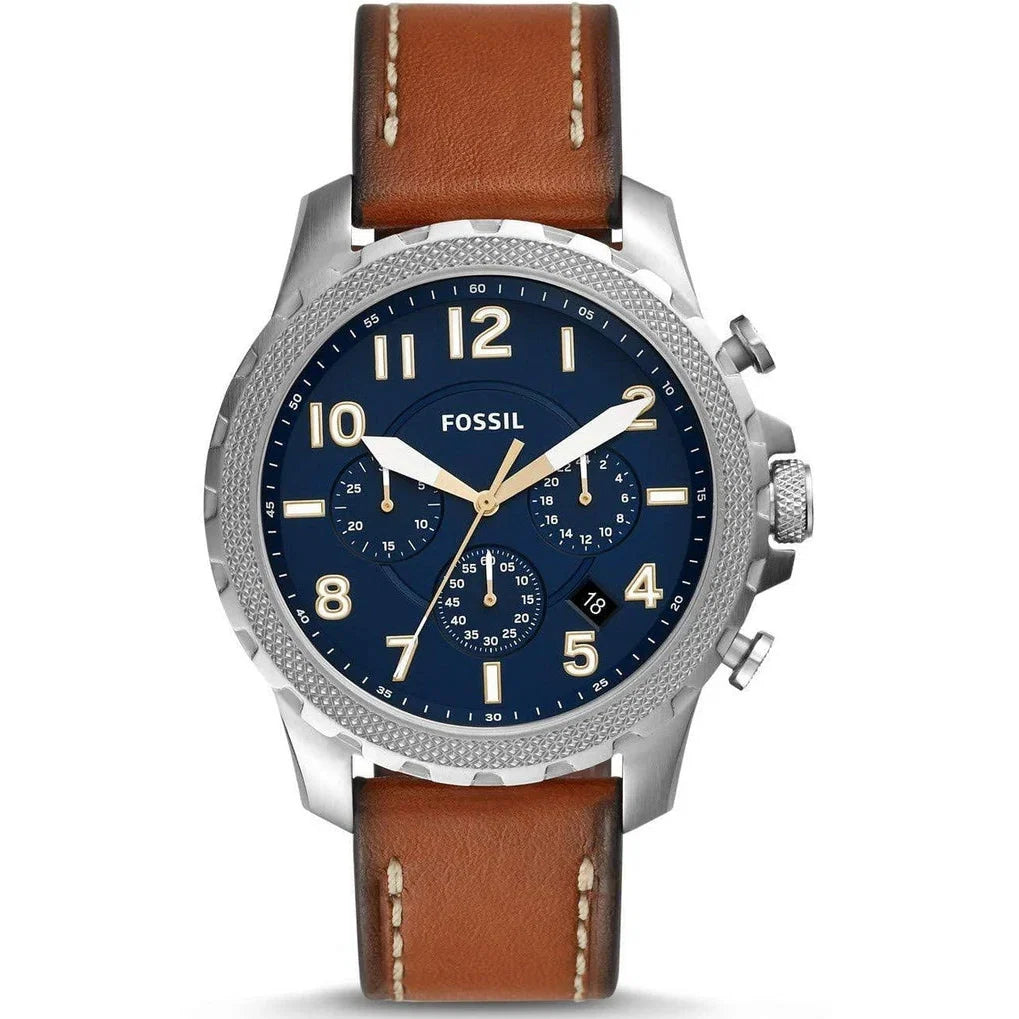 Fossil Bowman de hombre banda de cuero 46 mm – FS5602
