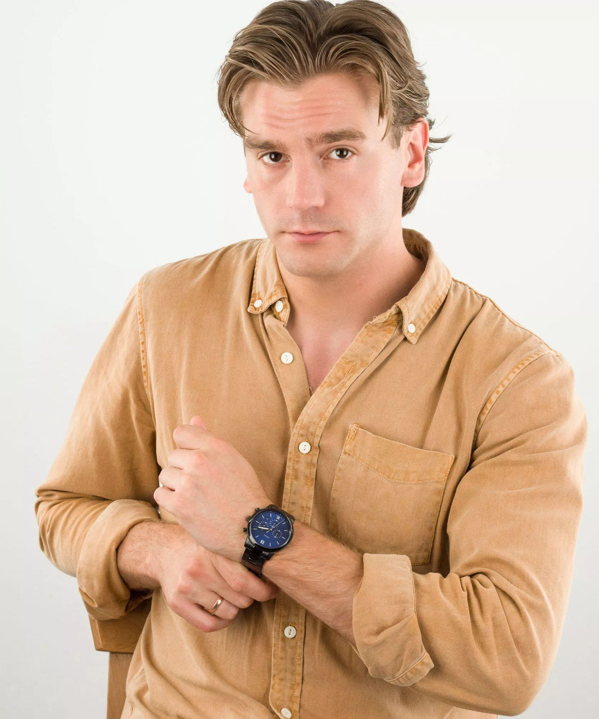 Fossil Neutra de hombre banda de metal – FS5698