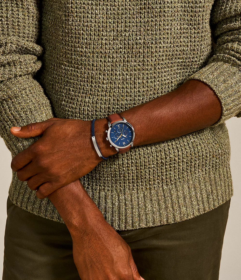 Fossil Neutra de hombre correa de cuero – FS5708SET
