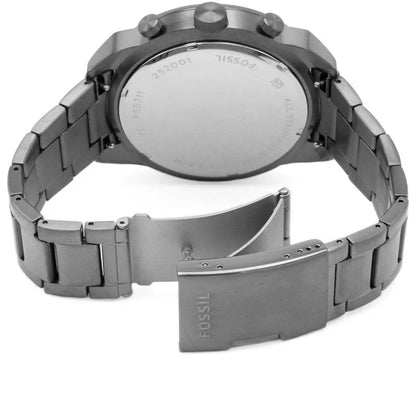 Fossil Bronson de caballero correa de acero inoxidable 50 mm – FS5711
