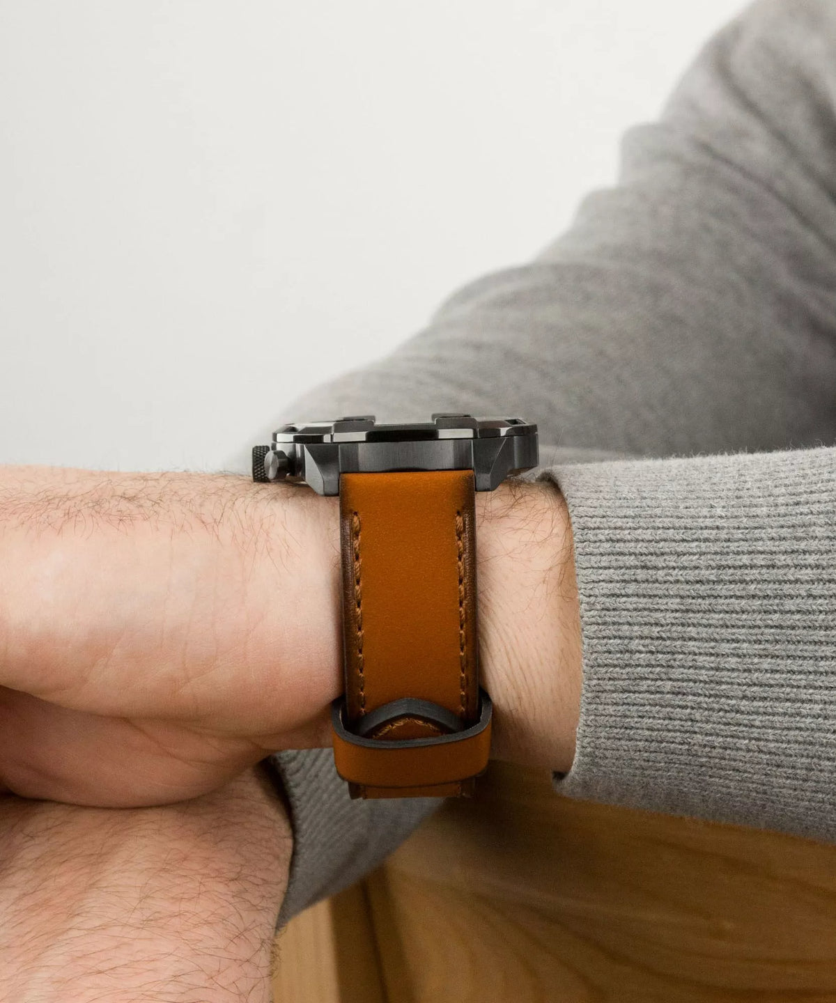 Fossil Bronson de hombre pulsera de cuero 50 mm – FS5714