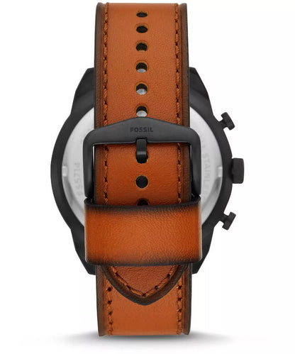 Fossil Bronson de hombre pulsera de cuero 50 mm – FS5714