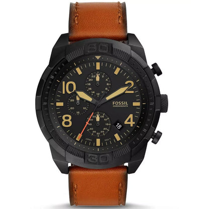 Fossil Bronson de hombre pulsera de cuero 50 mm – FS5714