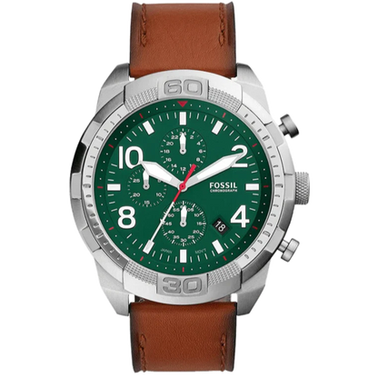 Fossil Bronson de caballero pulsera de cuero 50 mm – FS5738