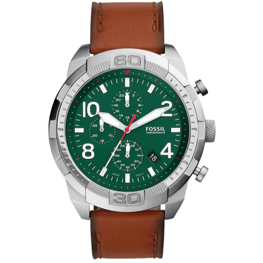 Fossil Bronson de caballero pulsera de cuero 50 mm – FS5738