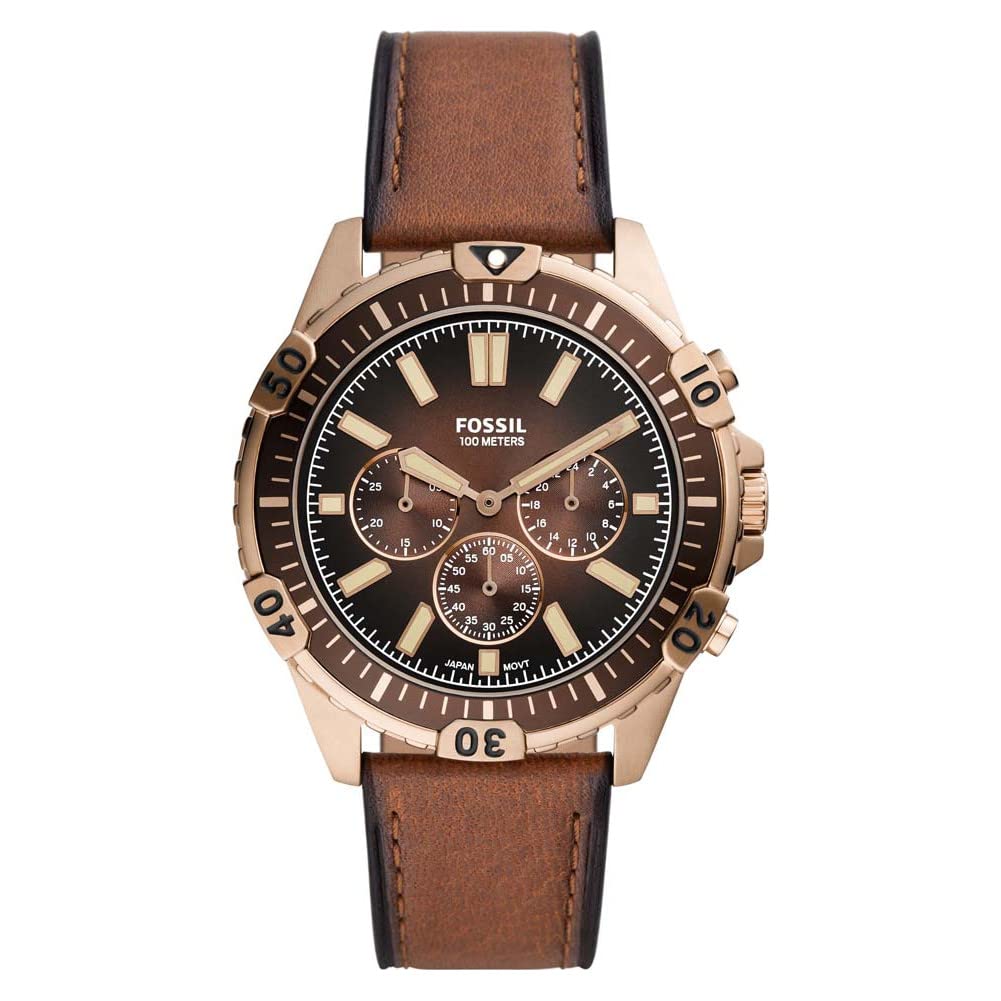 Fossil Garret de hombre correa de piel – FS5867