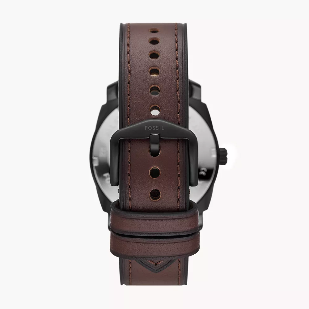 Fossil Machine de hombre correa de piel – FS5901