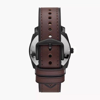 Fossil Machine de hombre correa de piel – FS5901