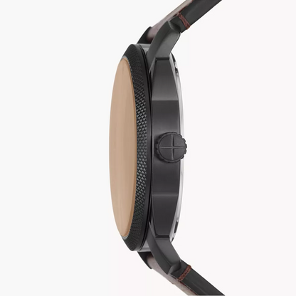 Fossil Machine de hombre correa de piel – FS5901