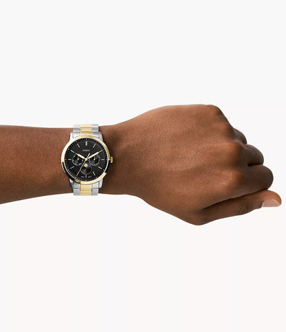 Fossil Neutra Moonphase de hombre pulsera de metal – FS5906