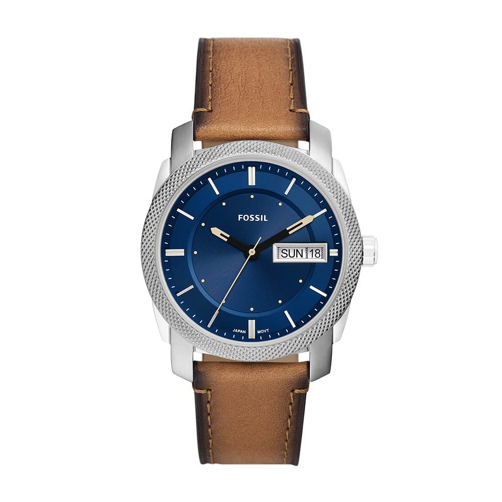 Fossil Machine de hombre correa de cuero – FS5920