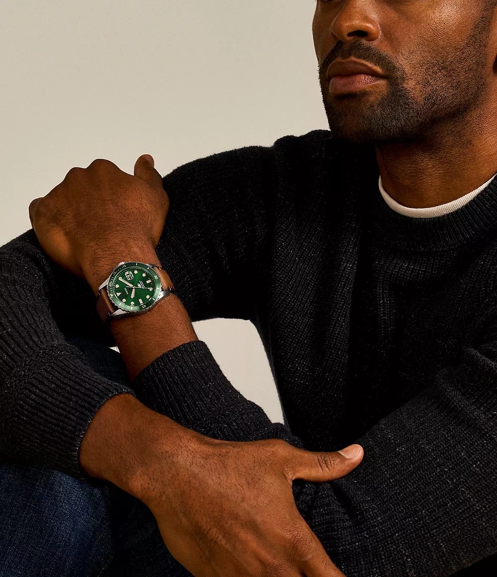 Fossil Blue Dive para hombre pulsera de piel – FS5946