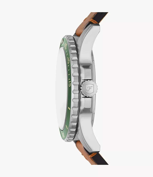 Fossil Blue Dive para hombre pulsera de piel – FS5946