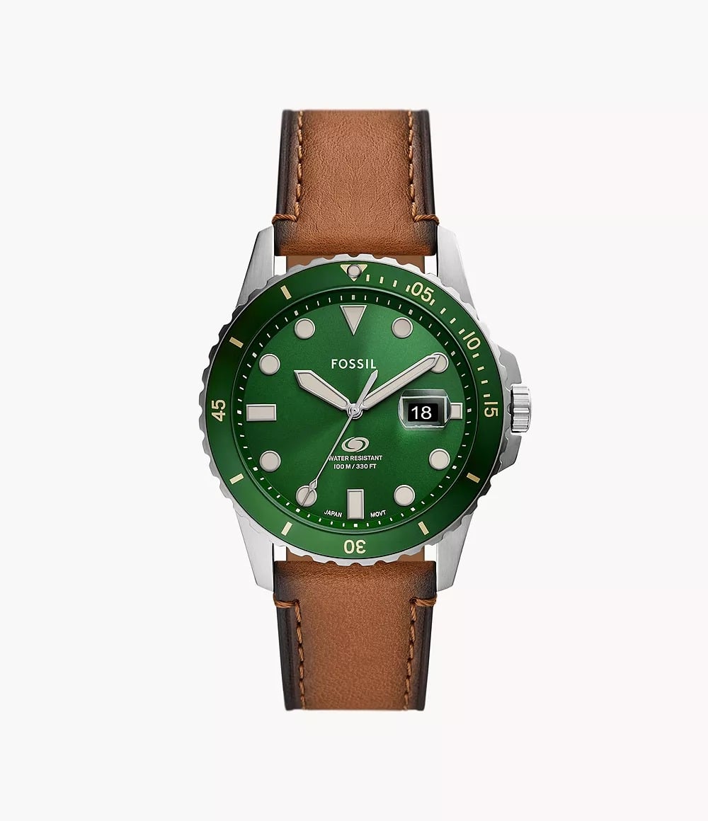 Fossil Blue Dive para hombre pulsera de piel – FS5946