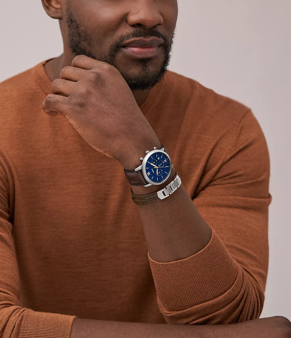 Fossil Neutra de hombre correa de piel – FS6018