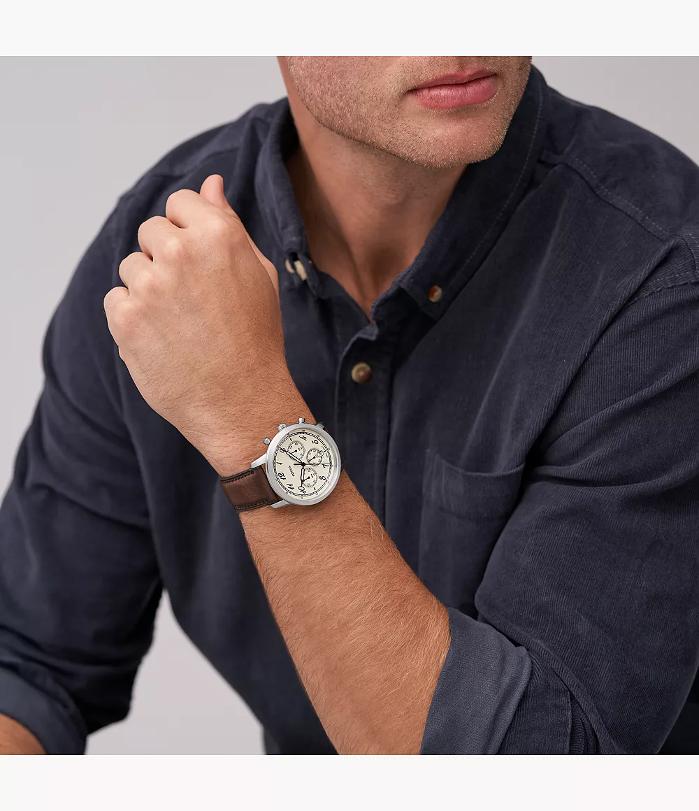 Fossil Neutra de caballero correa de piel – FS6022