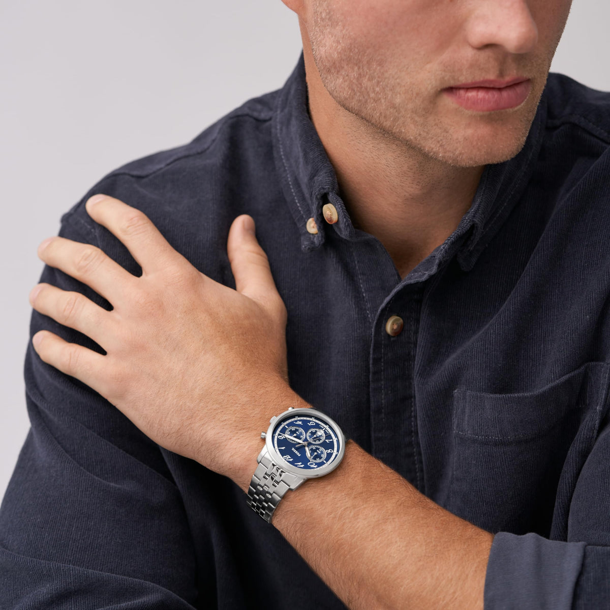 Fossil Neutra de hombre correa de metal – FS6025