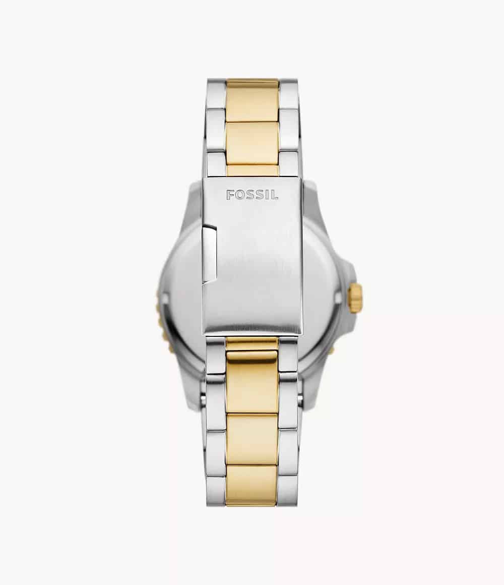 Fossil Blue Dive Para hombre pulsera de metal duotono – FS6031