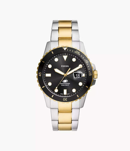Fossil Blue Dive Para hombre pulsera de metal duotono – FS6031