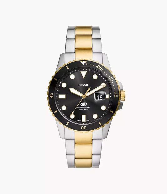 Fossil Blue Dive Para hombre pulsera de metal duotono – FS6031