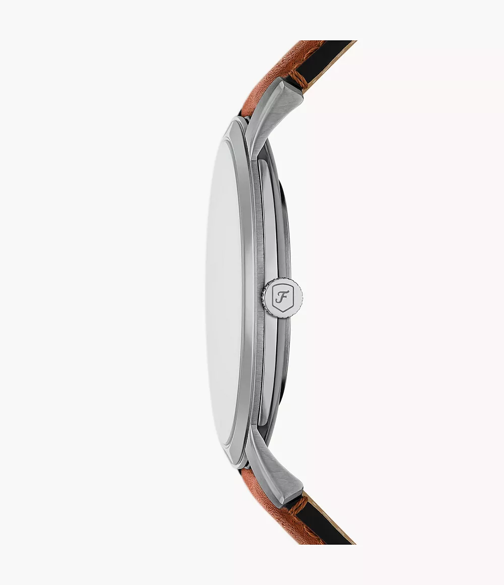 Fossil Minimalist de hombre correa de cuero – FS6094