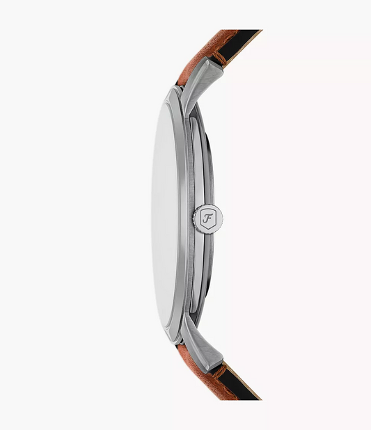 Fossil Minimalist de hombre correa de cuero – FS6094