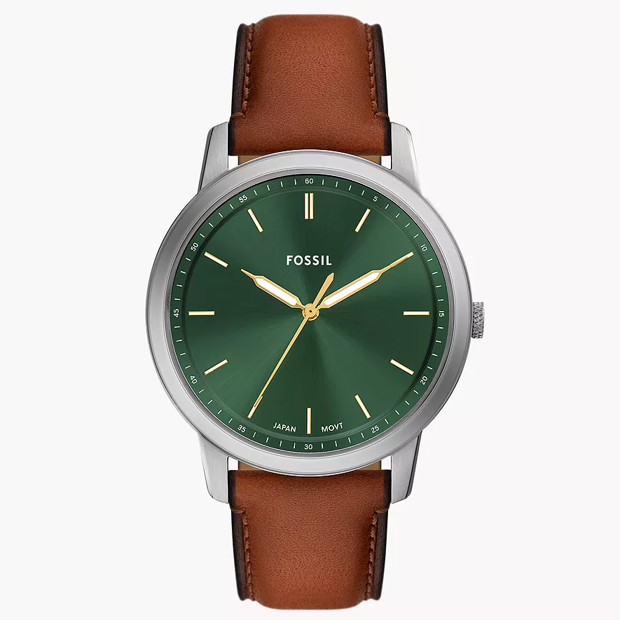 Fossil Minimalist de hombre correa de cuero – FS6094