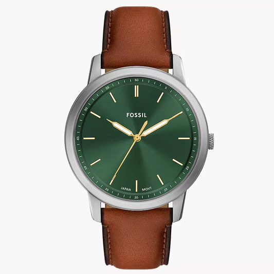 Fossil Minimalist de hombre correa de cuero – FS6094