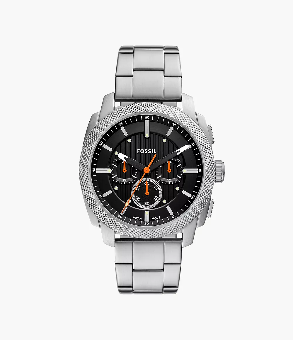 Fossil Machine de caballero correa de metal – FS6095