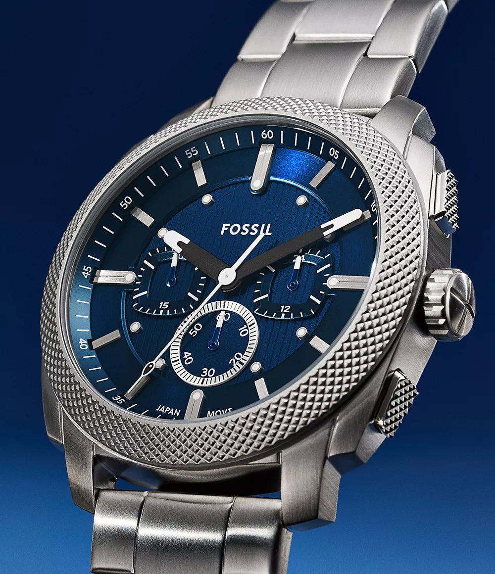 Fossil Machine de hombre pulsera de metal 44mm – FS6096