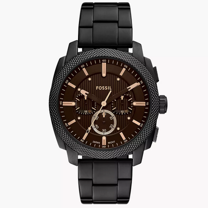 Fossil Machine de hombre correa de metal – FS6097