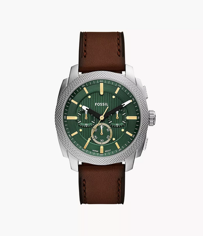 Fossil Machine de hombre correa de cuero – FS6100