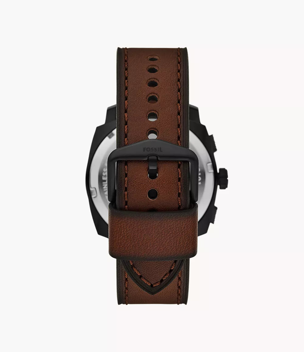 Fossil Machine de caballero pulsera de cuero 44 mm – FS6101