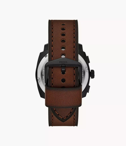 Fossil Machine de caballero pulsera de cuero 44 mm – FS6101