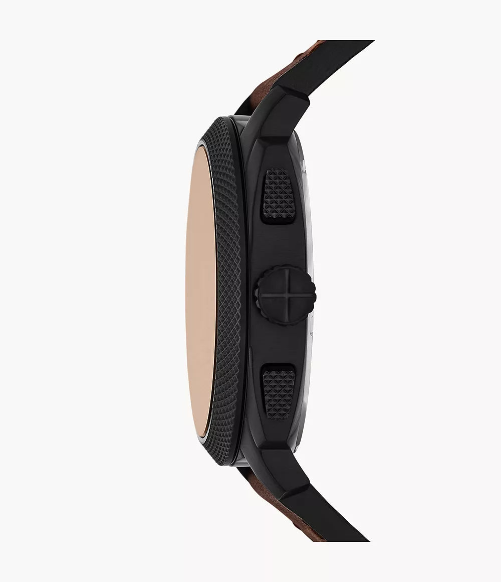 Fossil Machine de caballero pulsera de cuero 44 mm – FS6101