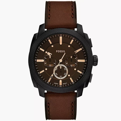 Fossil Machine de caballero pulsera de cuero 44 mm – FS6101