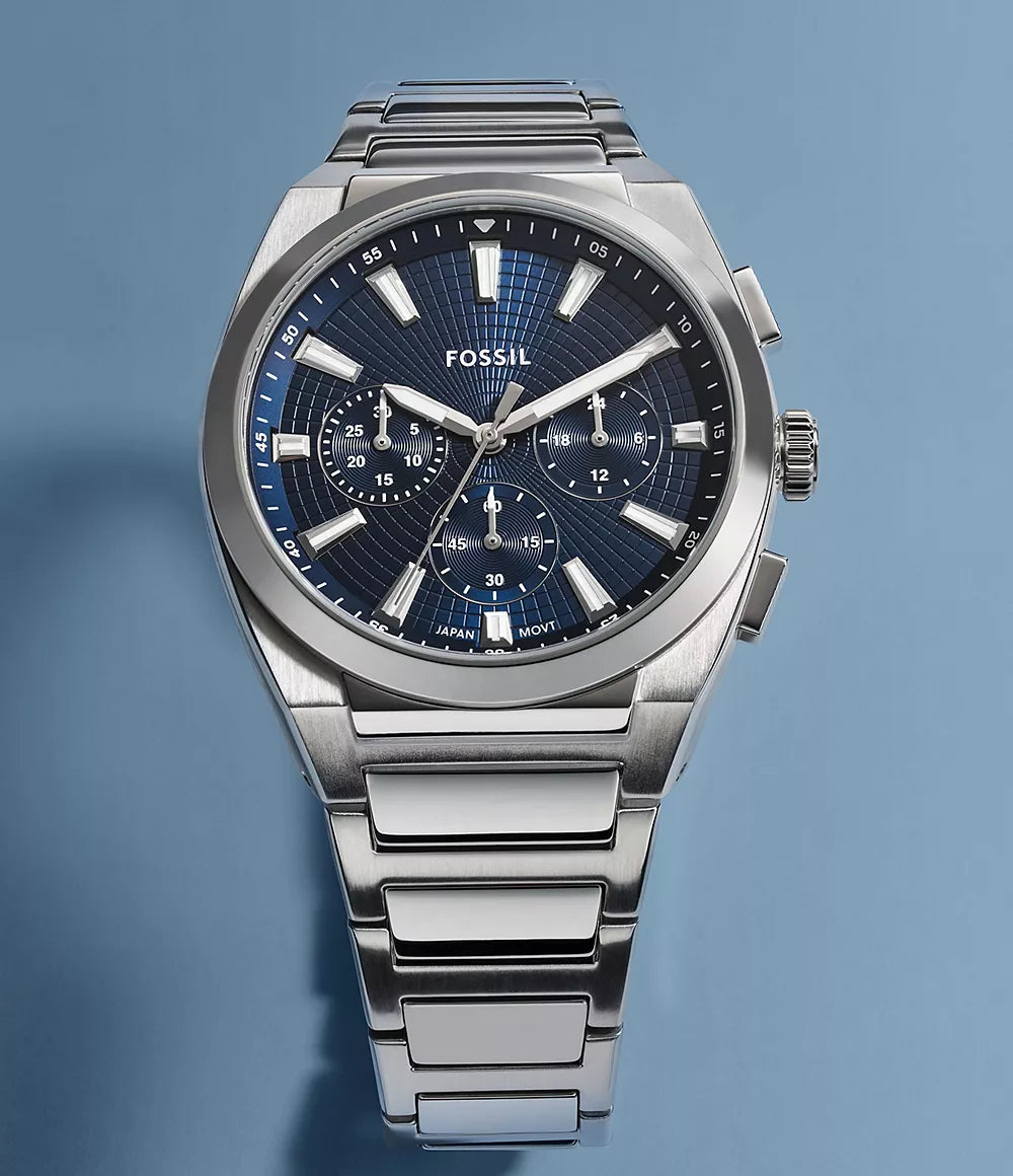 Fossil Everett de caballero correa de metal 44mm – FS6104