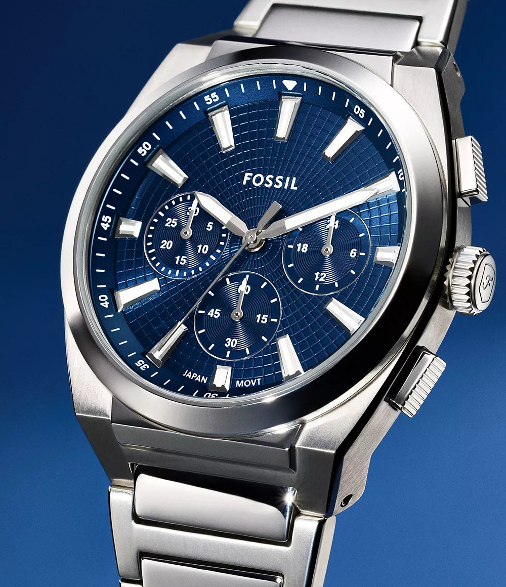 Fossil Everett de caballero correa de metal 44mm – FS6104