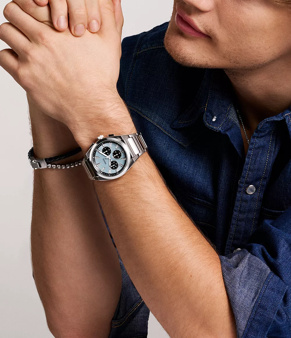 Fossil Everett de hombre correa de metal – FS6105