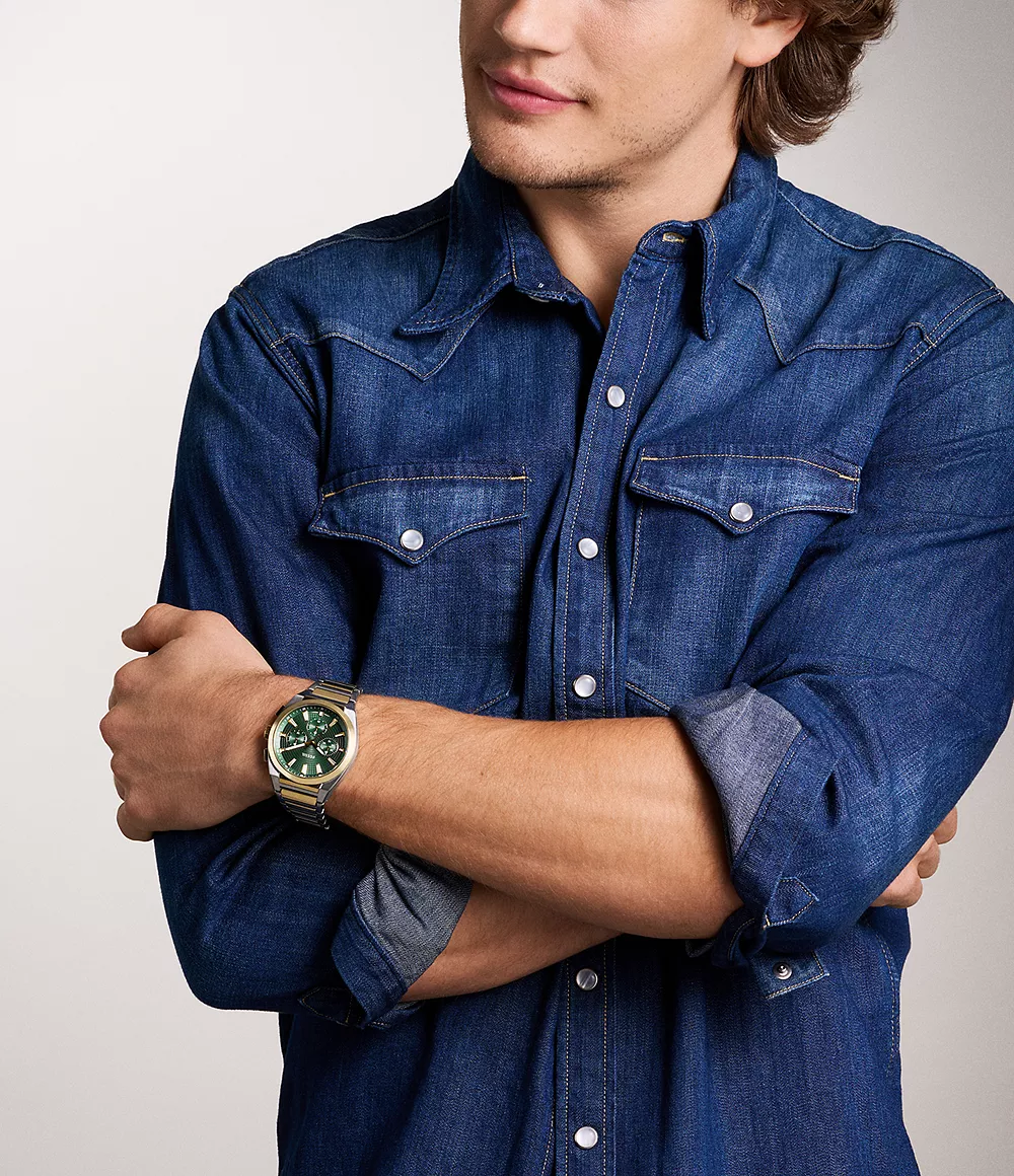 Fossil Everett de hombre correa de metal – FS6106