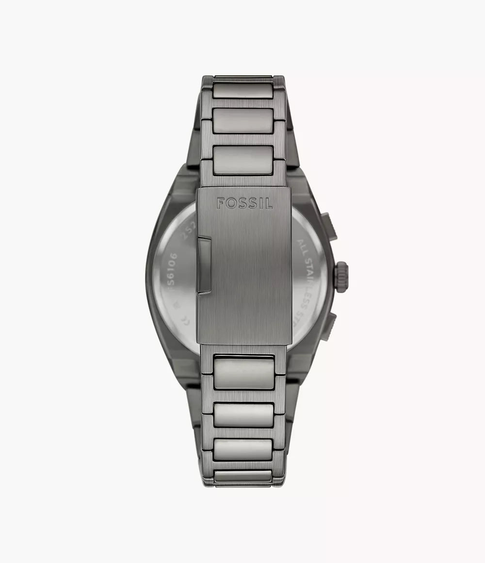 Fossil Everett Smoke de hombre banda de metal 44 mm – FS6107