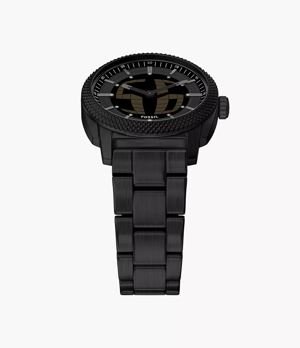 Fossil Machine de hombre correa de metal – FS6156