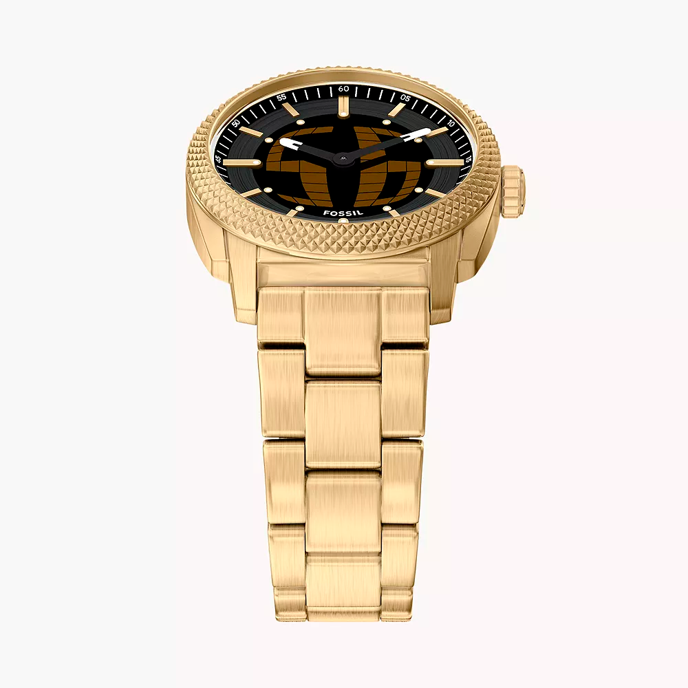 Fossil Machine de hombre correa de metal – FS6157